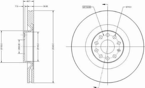 Remy RAD1036C - Спирачен диск vvparts.bg