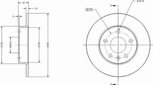 Remy RAD1021C - Спирачен диск vvparts.bg