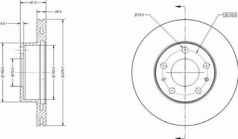 Remy RAD1079C - Спирачен диск vvparts.bg