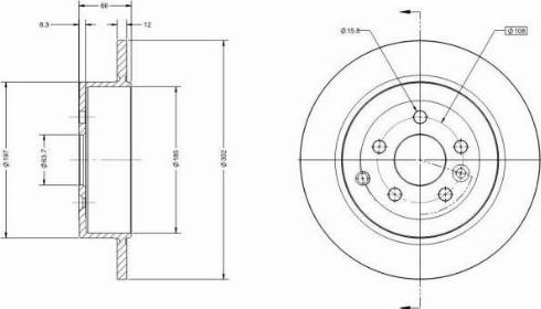 Remy RAD1076C - Спирачен диск vvparts.bg