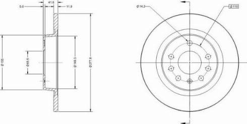 Remy RAD1196C - Спирачен диск vvparts.bg