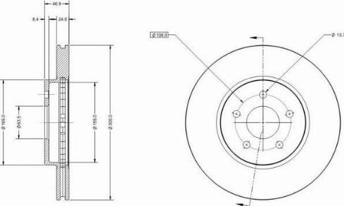 Remy RAD1146C - Спирачен диск vvparts.bg