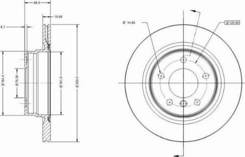 Remy RAD1143C - Спирачен диск vvparts.bg