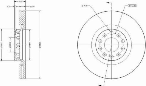 Remy RAD1142C - Спирачен диск vvparts.bg