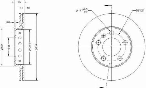 Remy RAD1165C - Спирачен диск vvparts.bg