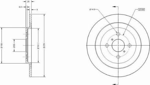 Remy RAD1104C - Спирачен диск vvparts.bg