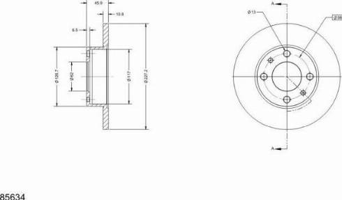 Remy RAD1114C - Спирачен диск vvparts.bg