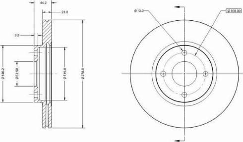 Remy RAD1115C - Спирачен диск vvparts.bg