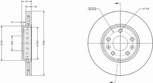 Remy RAD1184C - Спирачен диск vvparts.bg