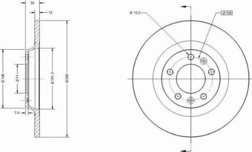 Remy RAD1180C - Спирачен диск vvparts.bg