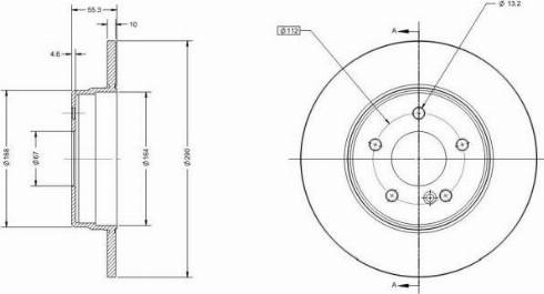 Remy RAD1139C - Спирачен диск vvparts.bg