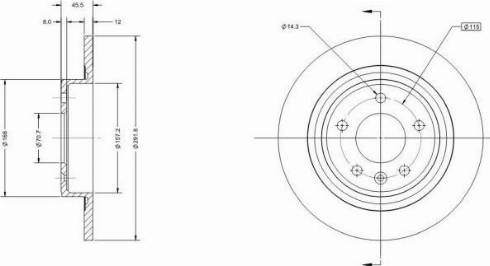 Remy RAD1138C - Спирачен диск vvparts.bg