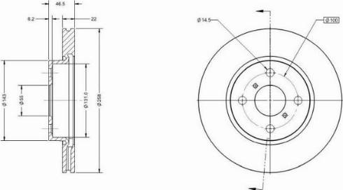 Remy RAD1129C - Спирачен диск vvparts.bg