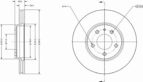 Remy RAD1121C - Спирачен диск vvparts.bg