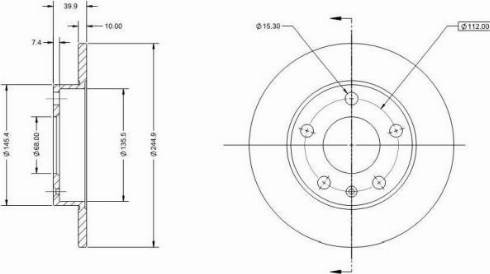 Remy RAD1128C - Спирачен диск vvparts.bg