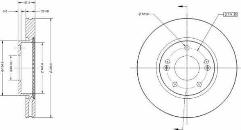 Remy RAD1176C - Спирачен диск vvparts.bg