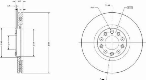 Remy RAD1894C - Спирачен диск vvparts.bg