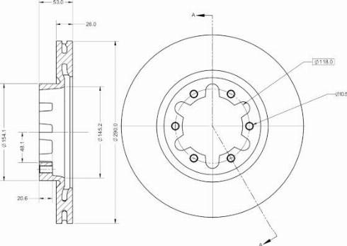 Remy RAD1896C - Спирачен диск vvparts.bg