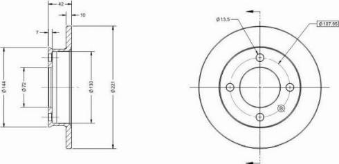 Remy RAD1858C - Спирачен диск vvparts.bg