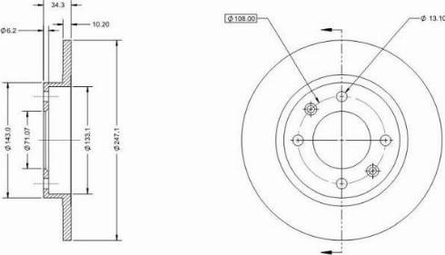 Remy RAD1853C - Спирачен диск vvparts.bg