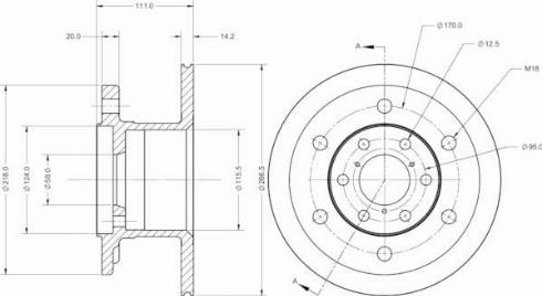 Remy RAD1866C - Спирачен диск vvparts.bg