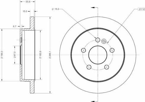 Remy RAD1863C - Спирачен диск vvparts.bg