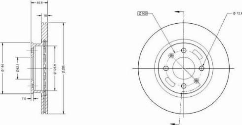 Remy RAD1803C - Спирачен диск vvparts.bg