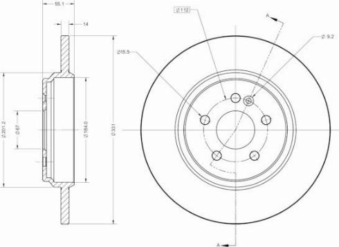 Remy RAD1807C - Спирачен диск vvparts.bg