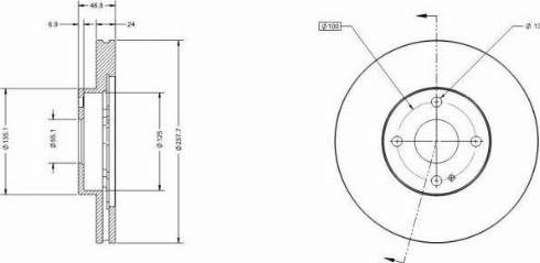 Remy RAD1813C - Спирачен диск vvparts.bg