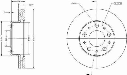 Remy RAD1886C - Спирачен диск vvparts.bg