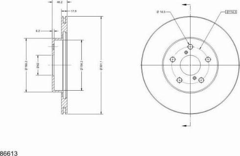 Remy RAD1888C - Спирачен диск vvparts.bg