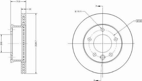 Remy RAD1831C - Спирачен диск vvparts.bg