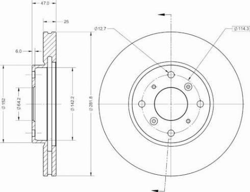 Remy RAD1833C - Спирачен диск vvparts.bg