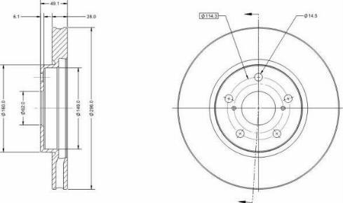 Remy RAD1823C - Спирачен диск vvparts.bg