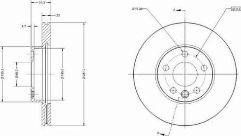 Remy RAD1396C - Спирачен диск vvparts.bg