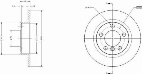 Remy RAD1354C - Спирачен диск vvparts.bg