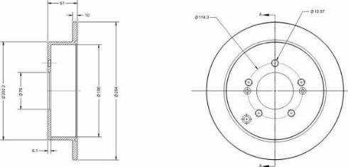 Remy RAD1355C - Спирачен диск vvparts.bg