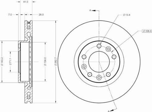 Remy RAD1350C - Спирачен диск vvparts.bg