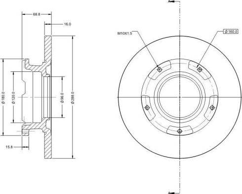 Remy RAD1360C - Спирачен диск vvparts.bg