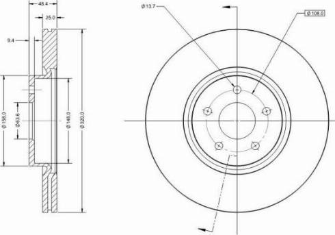 Remy RAD1305C - Спирачен диск vvparts.bg