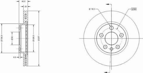 Remy RAD1303C - Спирачен диск vvparts.bg