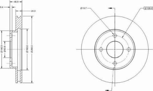 Remy RAD1319C - Спирачен диск vvparts.bg