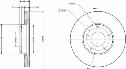 Remy RAD1314C - Спирачен диск vvparts.bg