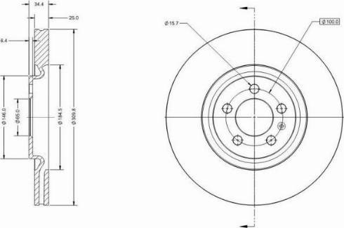 Remy RAD1310C - Спирачен диск vvparts.bg