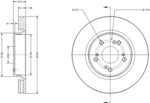 Remy RAD1386C - Спирачен диск vvparts.bg