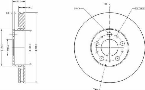 Remy RAD1388C - Спирачен диск vvparts.bg