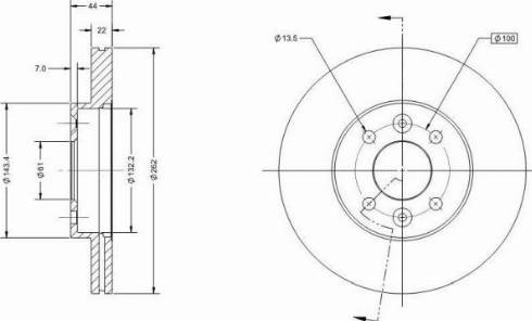 Remy RAD1383C - Спирачен диск vvparts.bg