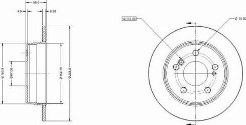 Remy RAD1329C - Спирачен диск vvparts.bg