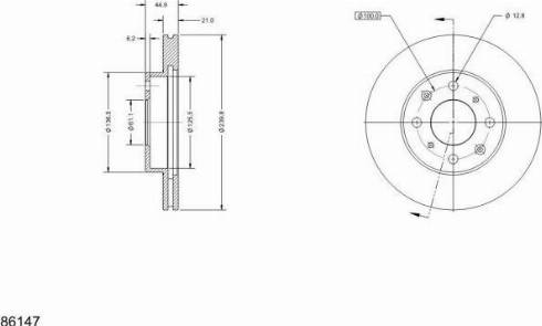 Remy RAD1324C - Спирачен диск vvparts.bg