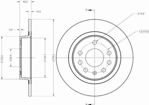 Remy RAD1325C - Спирачен диск vvparts.bg